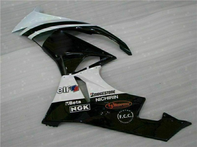 Kawasaki ZX6R 2009-2012 - Noir Blanc 3M Touch4 Kawasaki ZX6R 2009-2012 - Noir Blanc 3M Touch4