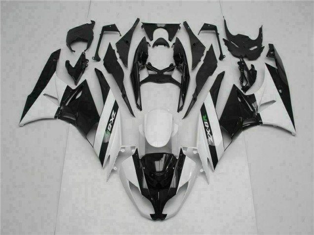 Kawasaki ZX6R 2009-2012 - Noir Blanc Kawasaki ZX6R 2009-2012 - Noir Blanc