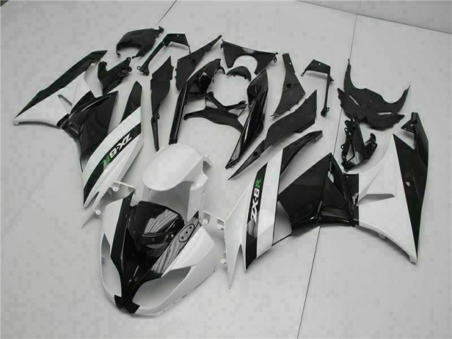 Kawasaki ZX6R 2009-2012 - Noir Blanc Kawasaki ZX6R 2009-2012 - Noir Blanc