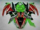 Kawasaki ZX6R 2009-2012 - Noir Rouge Vert Motocard Kawasaki ZX6R 2009-2012 - Noir Rouge Vert Motocard