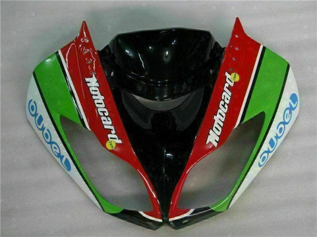 Kawasaki ZX6R 2009-2012 - Noir Rouge Vert Motocard Kawasaki ZX6R 2009-2012 - Noir Rouge Vert Motocard