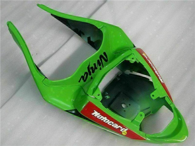 Kawasaki ZX6R 2009-2012 - Noir Rouge Vert Motocard Kawasaki ZX6R 2009-2012 - Noir Rouge Vert Motocard