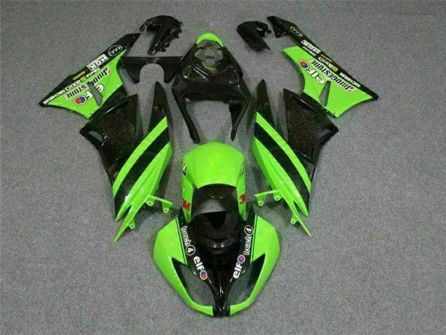 Kawasaki ZX6R 2009-2012 - Noir Vert 3M Touch4 Kawasaki ZX6R 2009-2012 - Noir Vert 3M Touch4