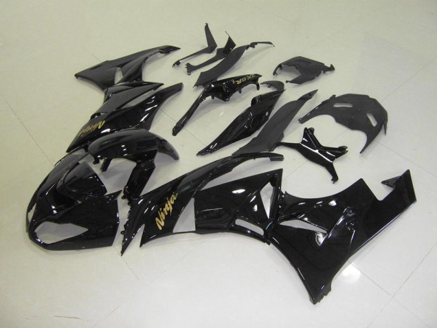 Kawasaki ZX6R 2009-2012 - Noir avec Or Décalque Kawasaki ZX6R 2009-2012 - Noir avec Or Décalque