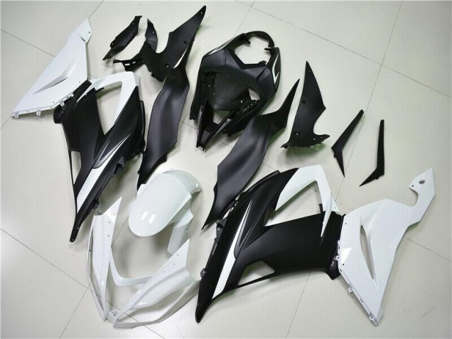 Kawasaki ZX6R 2013-2018 - Blanc Noir Kawasaki ZX6R 2013-2018 - Blanc Noir
