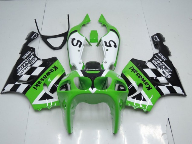 Kawasaki ZX7R 1996-2003 - Vert Noir et Blanc Kawasaki ZX7R 1996-2003 - Vert Noir et Blanc