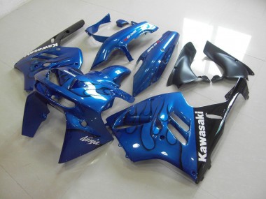 Kawasaki ZX9R 1994-1997 - Bleu Noir Flamme