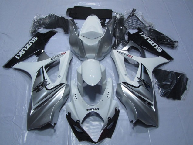 Suzuki GSXR 1000 K7 2007-2008 - Blanc Argent Noir Suzuki GSXR 1000 K7 2007-2008 - Blanc Argent Noir