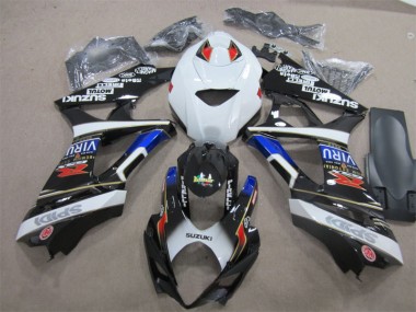 Suzuki GSXR 1000 K7 2007-2008 - Noir Blanc Bleu