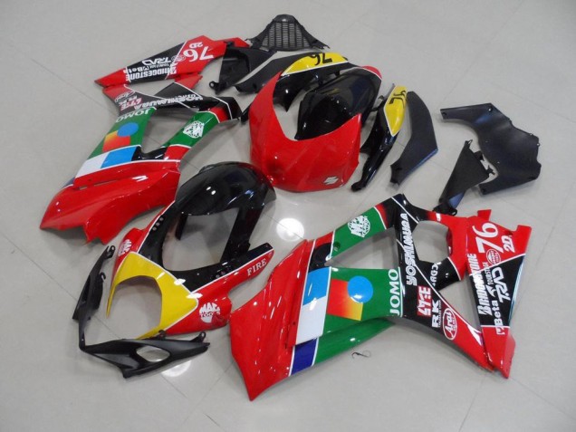 Suzuki GSXR 1000 K7 2007-2008 - Rouge et Vert Suzuki GSXR 1000 K7 2007-2008 - Rouge et Vert