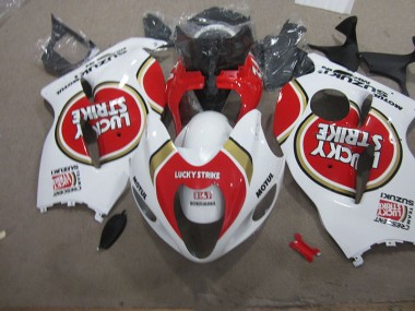 Suzuki GSXR 1300 Hayabusa 1996-2007 - Blanc Lucky Strike Motul