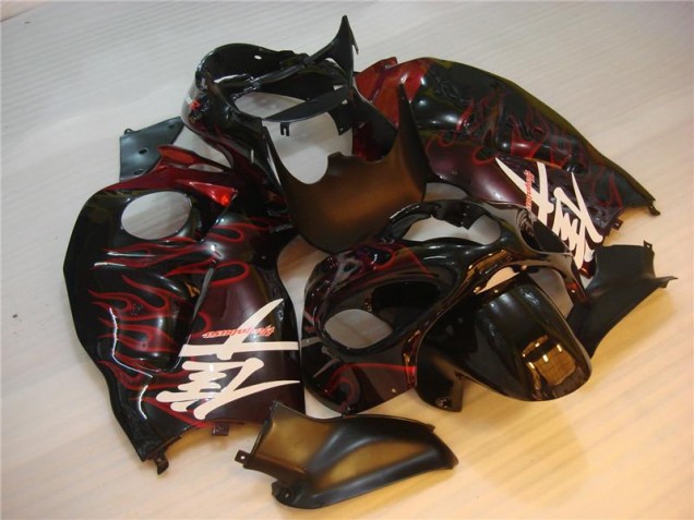 Suzuki GSXR 1300 Hayabusa 1996-2007 - Noir Rouge Flamme Suzuki GSXR 1300 Hayabusa 1996-2007 - Noir Rouge Flamme