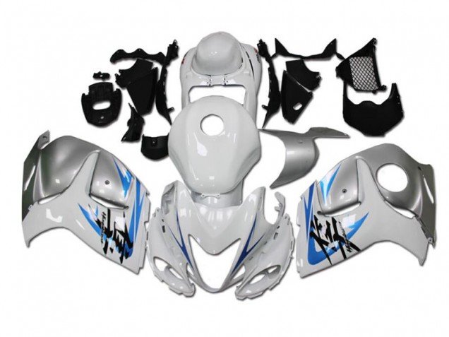 Suzuki GSXR 1300 Hayabusa 2008-2019 - Blanc Bleu Suzuki GSXR 1300 Hayabusa 2008-2019 - Blanc Bleu