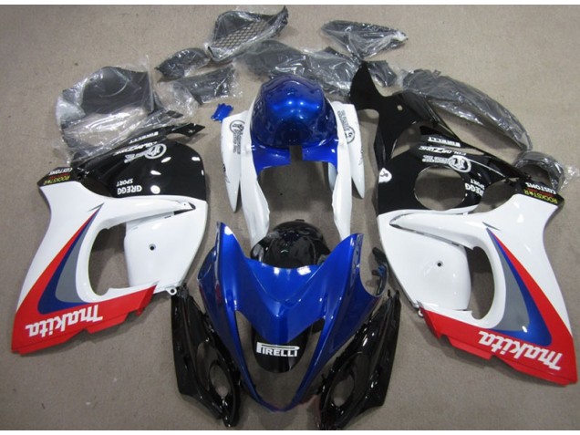 Suzuki GSXR 1300 Hayabusa 2008-2019 - Blanc Bleu Makita Suzuki GSXR 1300 Hayabusa 2008-2019 - Blanc Bleu Makita