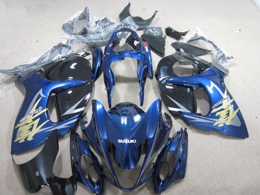 Suzuki GSXR 1300 Hayabusa 2008-2019 - Bleu Blanc Or Décalque
