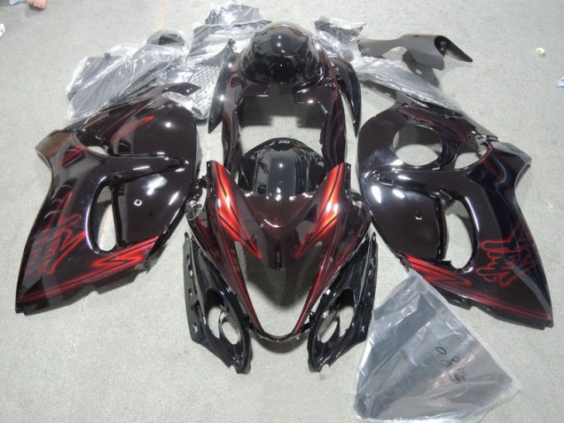 Suzuki GSXR 1300 Hayabusa 2008-2019 - Noir Rouge Suzuki GSXR 1300 Hayabusa 2008-2019 - Noir Rouge