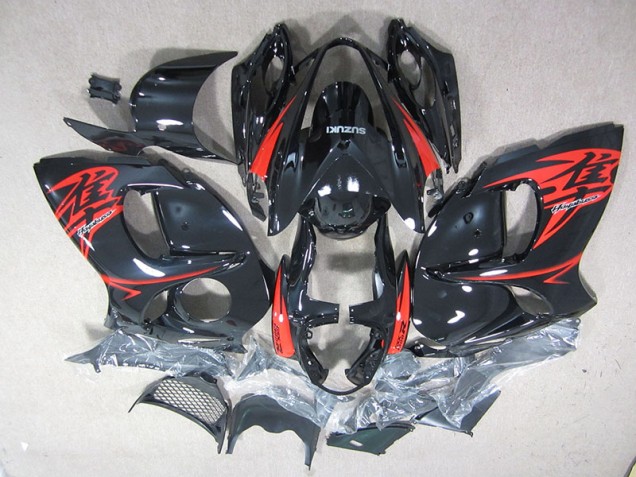 Suzuki GSXR 1300 Hayabusa 2008-2019 - Noir Rouge Suzuki GSXR 1300 Hayabusa 2008-2019 - Noir Rouge