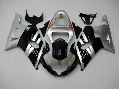 Suzuki GSXR 600 / 750 K1 K2 K3 2001-2003 - Noir Argent