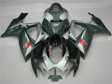 Suzuki GSXR 600 / 750 K6 2006-2007 - Argent Noir
