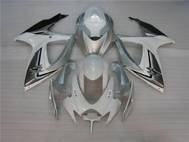 Suzuki GSXR 600 / 750 K6 2006-2007 - Blanc Argent