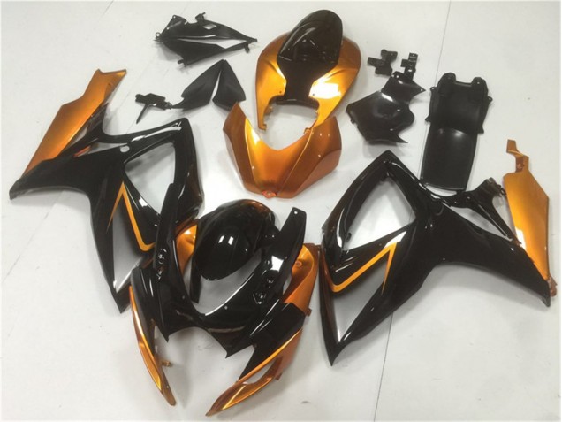 Suzuki GSXR 600 / 750 K6 2006-2007 - Noir Orange Suzuki GSXR 600 / 750 K6 2006-2007 - Noir Orange