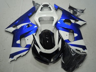 Suzuki GSXR 600 K1 K2 K3 2001-2003 - Blanc Bleu