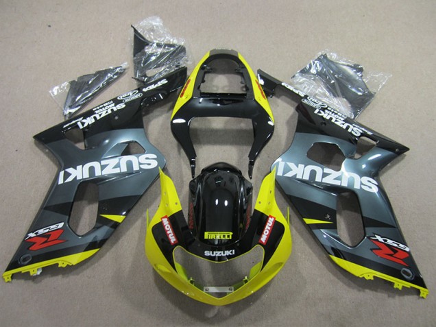 Suzuki GSXR 600 K1 K2 K3 2001-2003 - Noir Jaune Motul Suzuki GSXR 600 K1 K2 K3 2001-2003 - Noir Jaune Motul