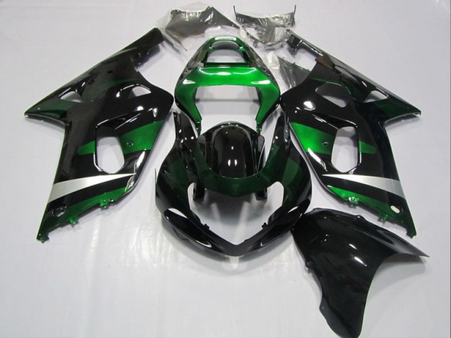 Suzuki GSXR 600 K1 K2 K3 2001-2003 - Noir Vert Suzuki GSXR 600 K1 K2 K3 2001-2003 - Noir Vert