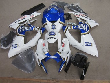 Suzuki GSXR 600 K6 2006-2007 - Blanc Bleu Lucky Strike Motul