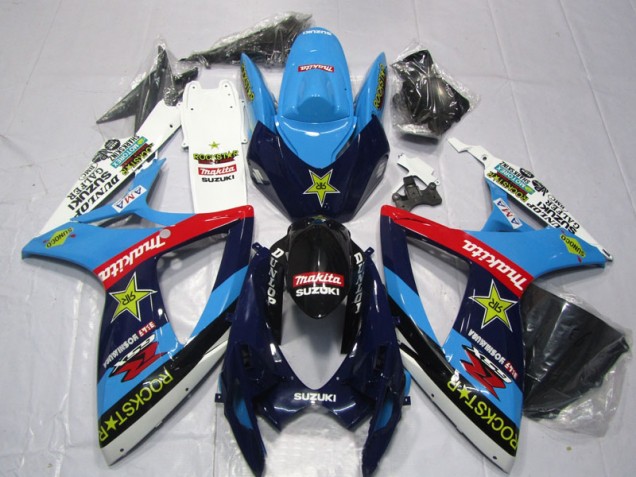 Suzuki GSXR 600 K6 2006-2007 - Bleu Blanc Rockstar Makita