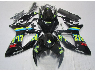 Suzuki GSXR 600 K6 2006-2007 - Noir Jaune Rizla