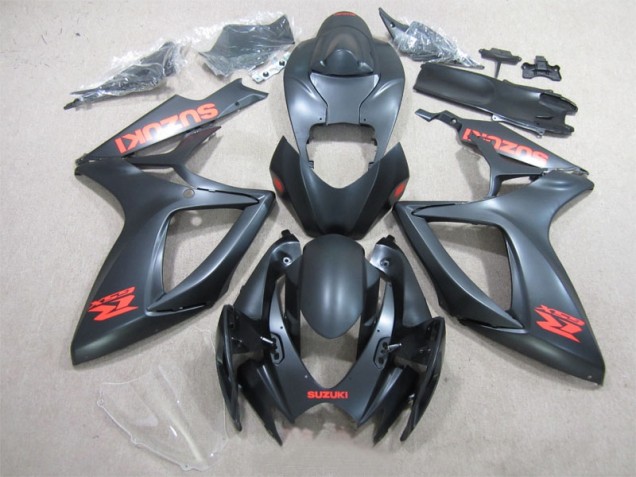 Suzuki GSXR 600 K6 2006-2007 - Noir Rouge Décalque Suzuki GSXR 600 K6 2006-2007 - Noir Rouge Décalque