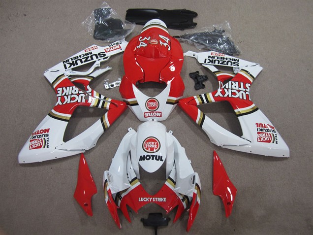 Suzuki GSXR 600 K6 2006-2007 - Rouge Blanc Lucky Strike Motul Suzuki GSXR 600 K6 2006-2007 - Rouge Blanc Lucky Strike Motul