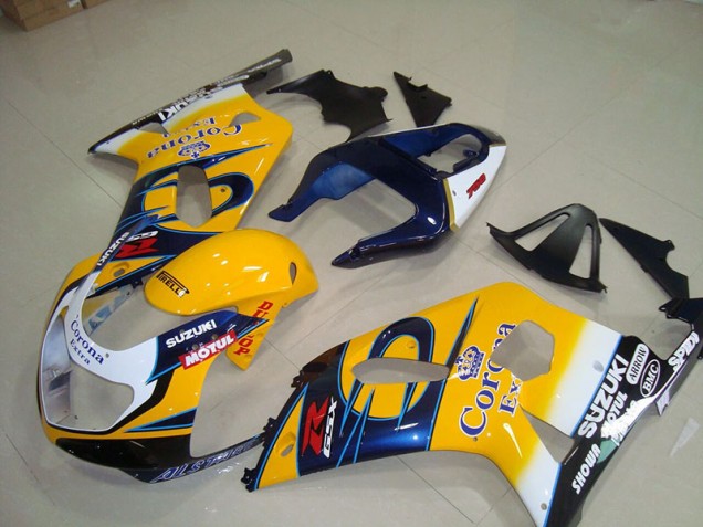 Suzuki GSXR 750 K1 K2 K3 2001-2003 - Jaune Bleu Corona Extra Motul Suzuki GSXR 750 K1 K2 K3 2001-2003 - Jaune Bleu Corona Extra Motul