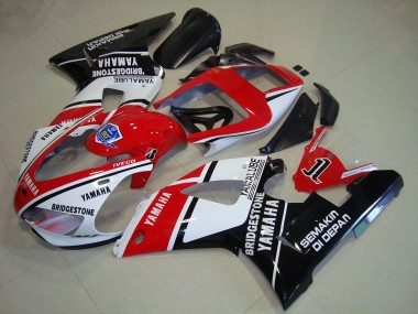 Yamaha R1 1998-1999 - Noir Rouge Décalque