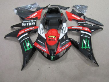 Yamaha R1 2002-2003 - Noir Rouge Motul