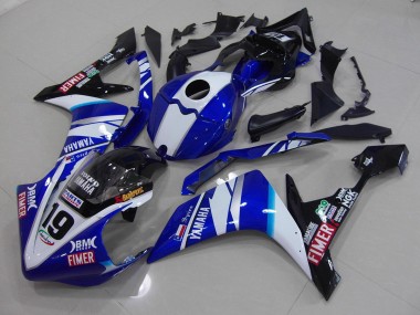 Yamaha R1 2007-2008 - Blanc Bleu