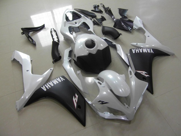 Yamaha R1 2007-2008 - Blanc Nacré Noir Mat
