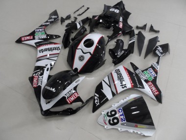 Yamaha R1 2007-2008 - Noir Blanc Décalque Packs
