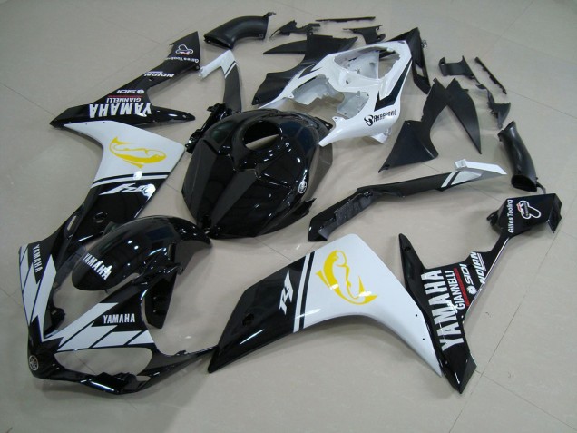 Yamaha R1 2007-2008 - Noir Blanc Dolphin Yamaha R1 2007-2008 - Noir Blanc Dolphin