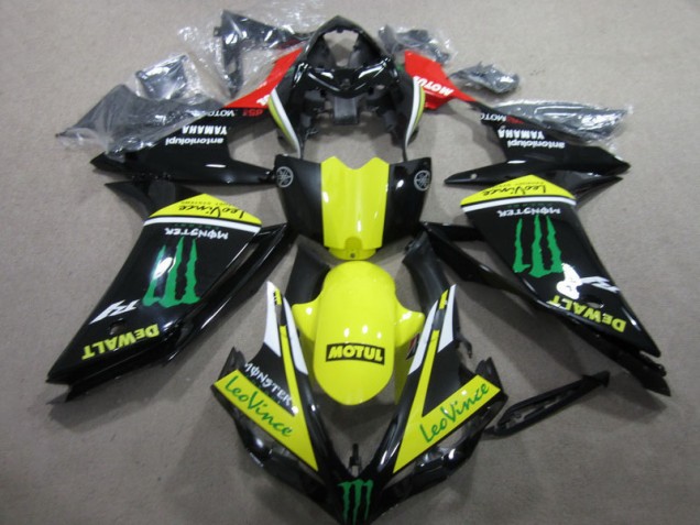 Yamaha R1 2007-2008 - Noir Jaune Motul Leovince Yamaha R1 2007-2008 - Noir Jaune Motul Leovince