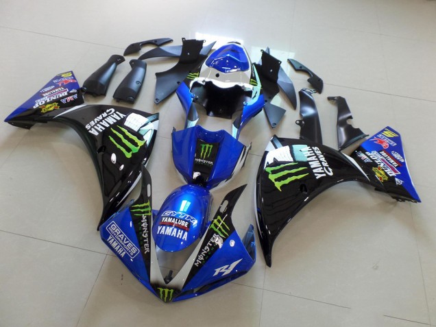 Yamaha R1 2009-2011 - Bleu Noir Monster Yamaha R1 2009-2011 - Bleu Noir Monster