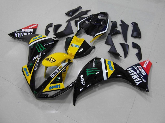 Yamaha R1 2009-2011 - Jaune Noir Monster Yamaha R1 2009-2011 - Jaune Noir Monster