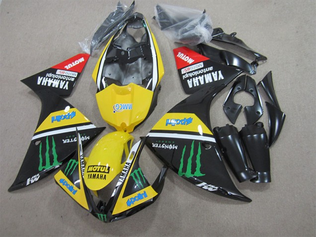 Yamaha R1 2009-2011 - Noir Jaune Motul Monster Yamaha R1 2009-2011 - Noir Jaune Motul Monster