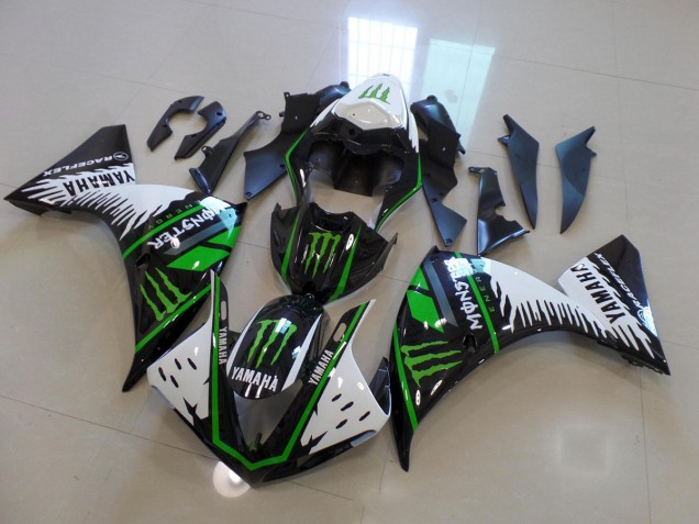 Yamaha R1 2012-2014 - Blanc Vert Big Monster Yamaha R1 2012-2014 - Blanc Vert Big Monster