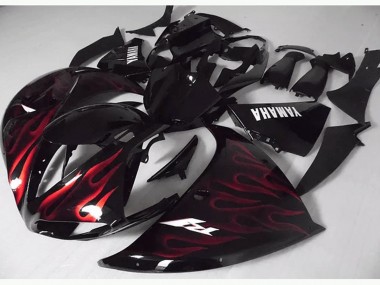 Yamaha R1 2012-2014 - Rouge Noir Flamme