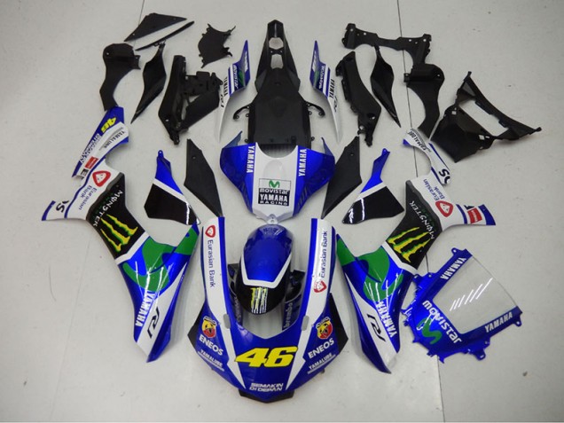 Yamaha R1 2015-2019 - Bleu Bleu Blanc ENEOS Movistar 46 Yamaha R1 2015-2019 - Bleu Bleu Blanc ENEOS Movistar 46