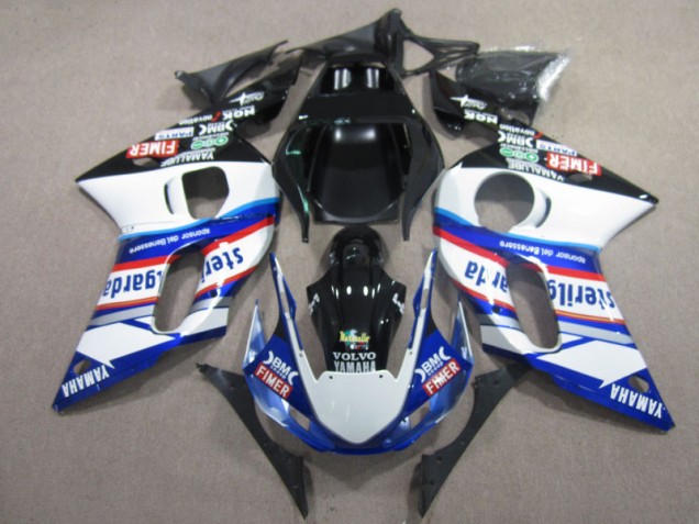 Yamaha R6 1998-2002 - BM FIMER VOLVO Bleu Blanc Noir Yamaha R6 1998-2002 - BM FIMER VOLVO Bleu Blanc Noir