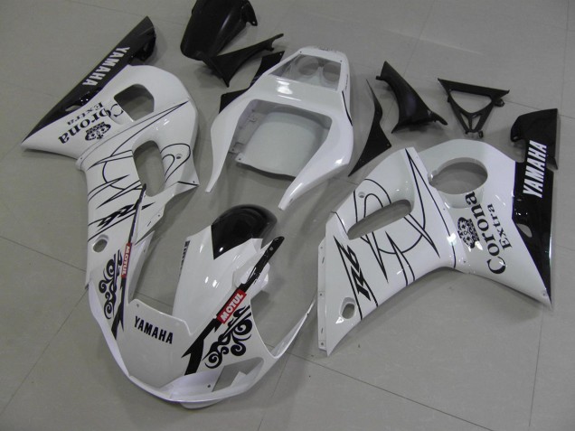 Yamaha R6 1998-2002 - Blanc Noir Corona Yamaha R6 1998-2002 - Blanc Noir Corona