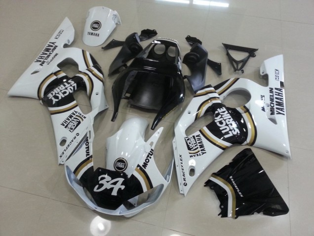 Yamaha R6 1998-2002 - Blanc Noir Yamaha R6 1998-2002 - Blanc Noir
